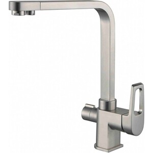 Смеситель для кухни ZorG Sanitary с подключением фильтра, никель (ZR 334 YF-NICKEL)