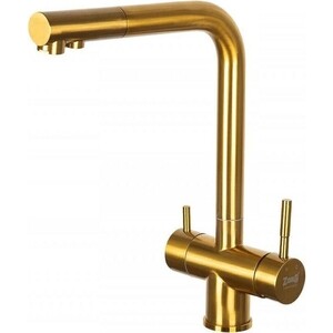 Смеситель для кухни ZorG Inox с подключением фильтра, бронза (SZR-7039 BRONZE)