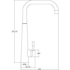Смеситель для кухни ZorG Steel Hammer нержавеющая сталь (SH 5183 INOX)