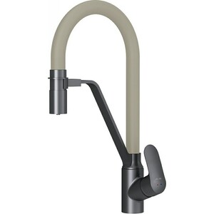 Смеситель для кухни Am.Pm Like с подключением фильтра, черный матовый/бежевый (F8007826)