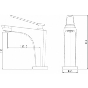 Смеситель для раковины Abber Zeitlos розовое золото (AF8909RG)