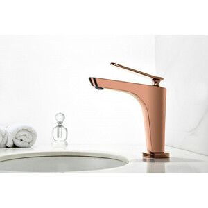 Смеситель для раковины Abber Zeitlos розовое золото (AF8909RG)