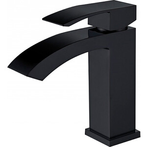 Смеситель для раковины Abber Wasserfall черный матовый (AF8610B)