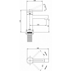 Смеситель для раковины Abber Emotion золото матовое (AF8810G)