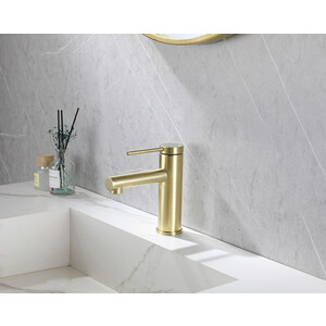 Смеситель для раковины Abber Emotion золото матовое (AF8810G)