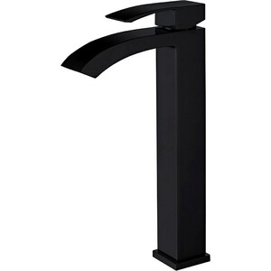 Смеситель для раковины Abber Wasserfall черный матовый (AF8611B)