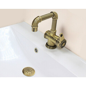 Смеситель для раковины ZorG Antic бронза (A 419 U-BR LOFT)