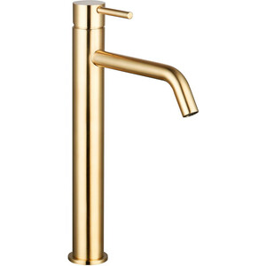 Смеситель для раковины AQUAme Siena глянцевое золото (AQM6214GG)