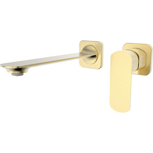 Смеситель для раковины AQUAme Monza встраиваемый, шлифованное золото (AQM6315BG)