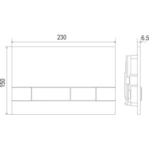 Инсталляция для унитаза Lemark Peneda с кнопкой BIT черная матовая (9880001, 9802006)