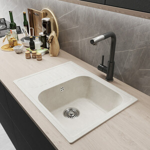 Кухонная мойка Mixline ML-GM18 NEW белая 341