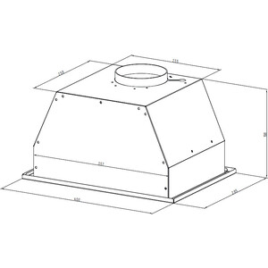 Вытяжка встраиваемая MONSHER INNA 40 Blanc