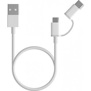 Кабель Xiaomi Mi 2-in-1 USB Cable MicroUSB to Type C 100см SJX02ZM (SJV4082TY)