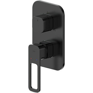 Смеситель для ванны IDDIS Slide на три выхода, черный матовый (SLIBL00i68)