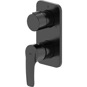 Смеситель для ванны IDDIS Ray на три выхода, черный матовый (RAYBL00i68)