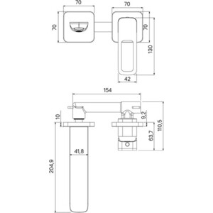 Смеситель для раковины IDDIS Slide встраиваемый, глянцевый хром (SLISB00i65)