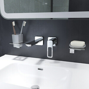 Смеситель для раковины IDDIS Slide встраиваемый, глянцевый хром (SLISB00i65)