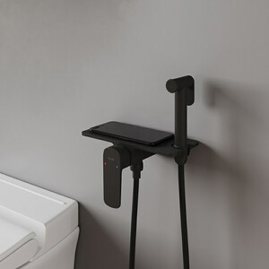 Гигиенический душ IDDIS Axes с гигиенической лейкой, черный матовый (AXEBLSHi08)