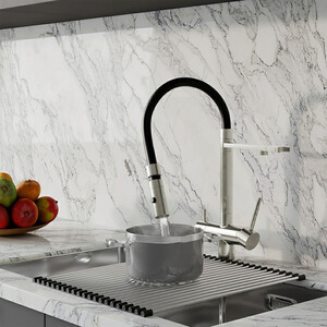 Смеситель для кухни IDDIS Ace с подключением фильтра, сатин (ACEBNFFi05)