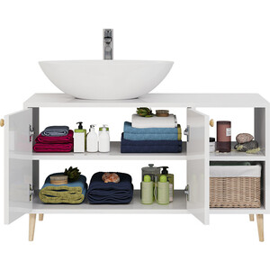 Тумба под раковину Dreja Luno 100х50 белый глянец (99.2003)