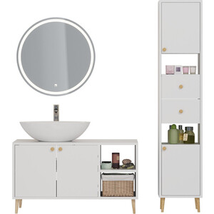 Тумба под раковину Dreja Luno 100х50 белый глянец (99.2003)