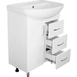 Тумба под раковину Style line Эко Фьюжн №24 61х33 белая (ЛС-00002285)