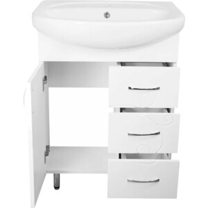 Тумба под раковину Style line Эко Фьюжн №24 61х33 белая (ЛС-00002285)