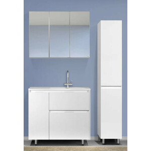 Тумба под раковину Style line Барселона 90х45 правая, с выкатной корзиной, белая (СС-00002280)