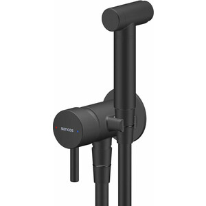 Гигиенический душ Sancos Atom с гигиенической лейкой, черный матовый (SC2001MB)
