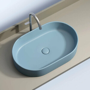 Раковина-чаша Ceramicanova Element 60х38 голубая матовая (CN6048ML)