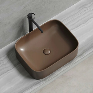 Раковина-чаша Ceramicanova Element 50х38 темно-коричневая матовая (CN6052MDB)