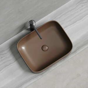 Раковина-чаша Ceramicanova Element 50х38 темно-коричневая матовая (CN6052MDB)