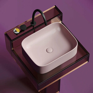 Раковина-чаша Ceramicanova Element 50х38 розовая матовая (CN6052MP)