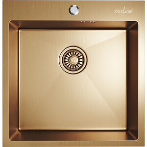Кухонная мойка Mixline Pro 50х50 бронза (4630099749434)