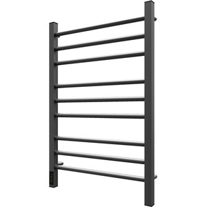 Полотенцесушитель электрический Point Веста 50х80 диммер слева, графит премиум (PN70758GR)