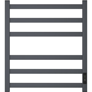 Полотенцесушитель электрический Point Меркурий 50х60 диммер справа, графит премиум (PN83856GR)