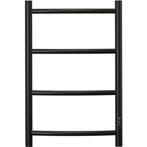 Полотенцесушитель электрический Point Афина 40х60 диммер справа, черный (PN04846B)