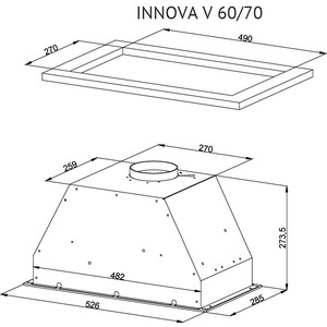 Вытяжка встраиваемая Kuppersberg INNOVA V 60 White