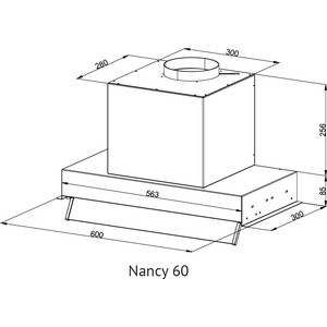 Вытяжка встраиваемая Kuppersberg NANCY 60 Black