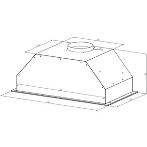 Вытяжка встраиваемая MONSHER ALES 60 Blanc