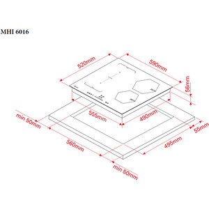 Индукционная варочная панель MONSHER MHI 6016