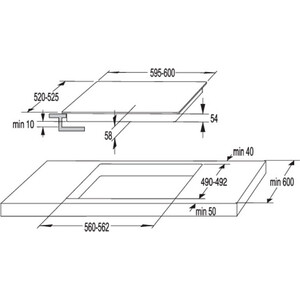 Индукционная варочная панель Korting HI 64044 B