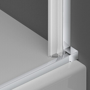 Душевая дверь Vincea Alpha 60х195 прозрачная, черная (VDP-3AL600CLB)