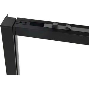 Душевая дверь Vincea Slim Soft 140х200 прозрачная, черная (VDS-1SS140CLB)