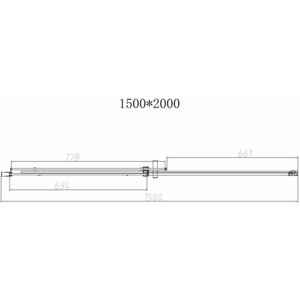 Душевая дверь Vincea Dice 150х200 прозрачная, хром (VDS-4D150CL)