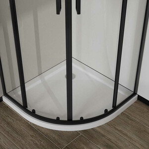 Душевой уголок Vincea City 90х90 прозрачный, черный (VSQ-5CT900CLB)