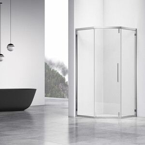 Душевой уголок Vincea Show 100х100 прозрачный, хром (VSP1-4SH100CL)