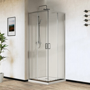 Душевой уголок Vincea City 90х90 прозрачный, хром (VSS-5CT900CL)