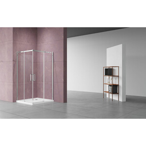 Душевой уголок Vincea Dice 90х90 прозрачный, хром (VSS-4D900CL)