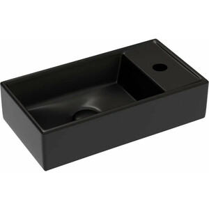 Раковина Ceramicanova Element 41х22 левая, черная матовая (CN6051LMB)